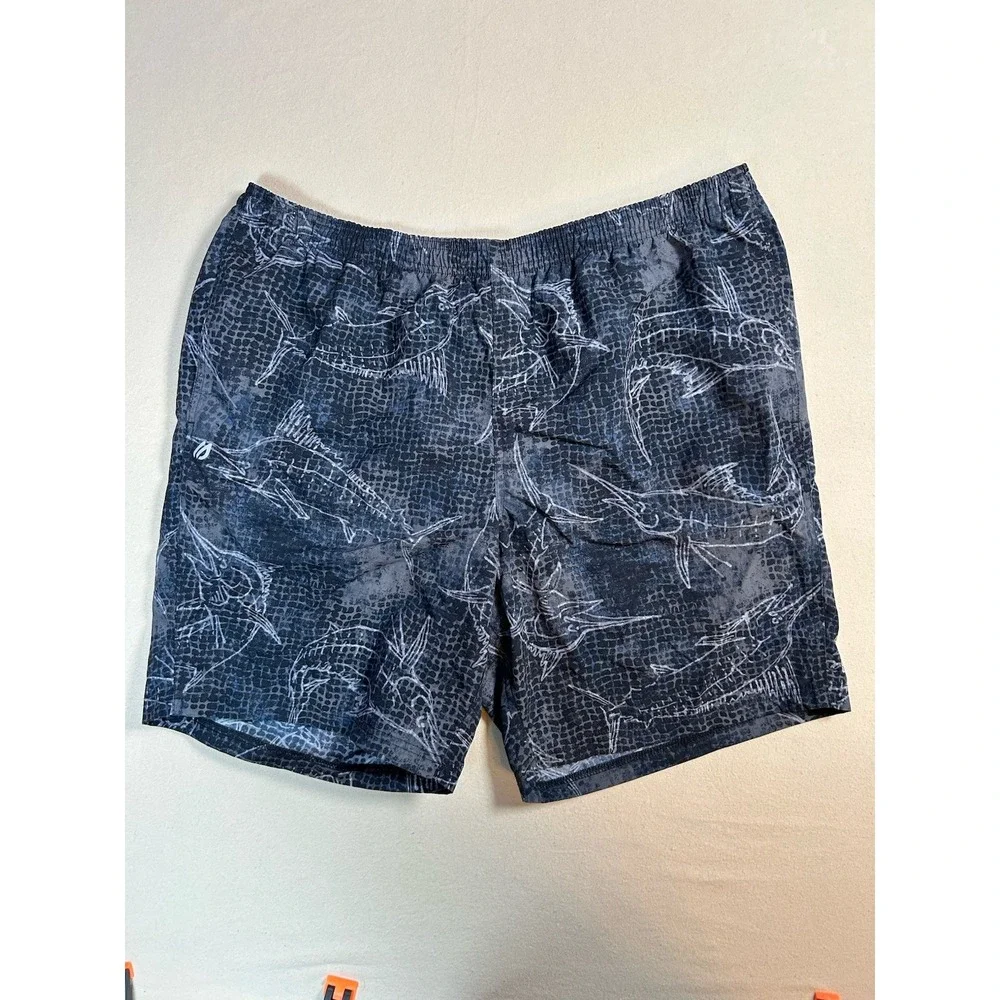 Eddie Bauer Tidal II Short Carbon Swimming Trunks Mens XL  Mesh‎ Lined